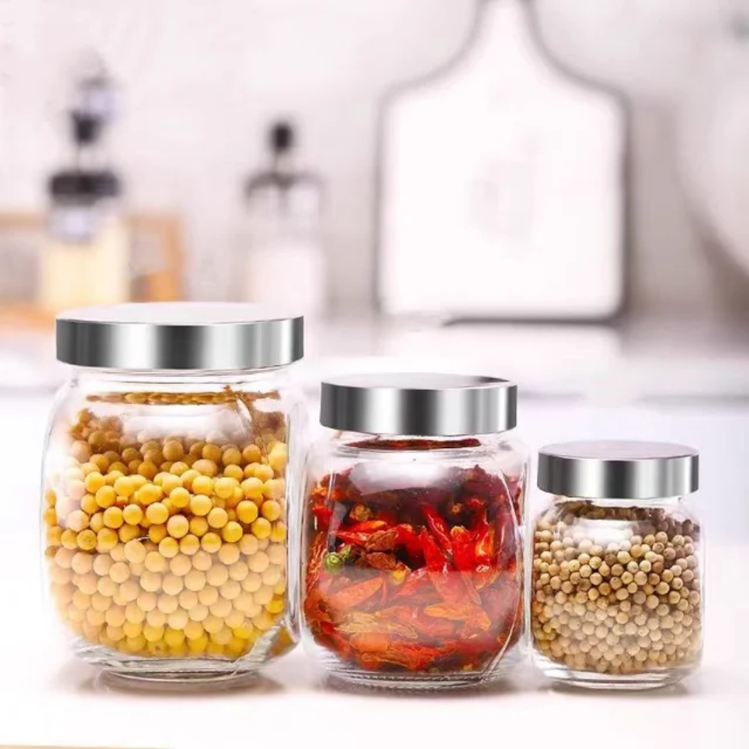 Rounded Spice Jars | Air Tight