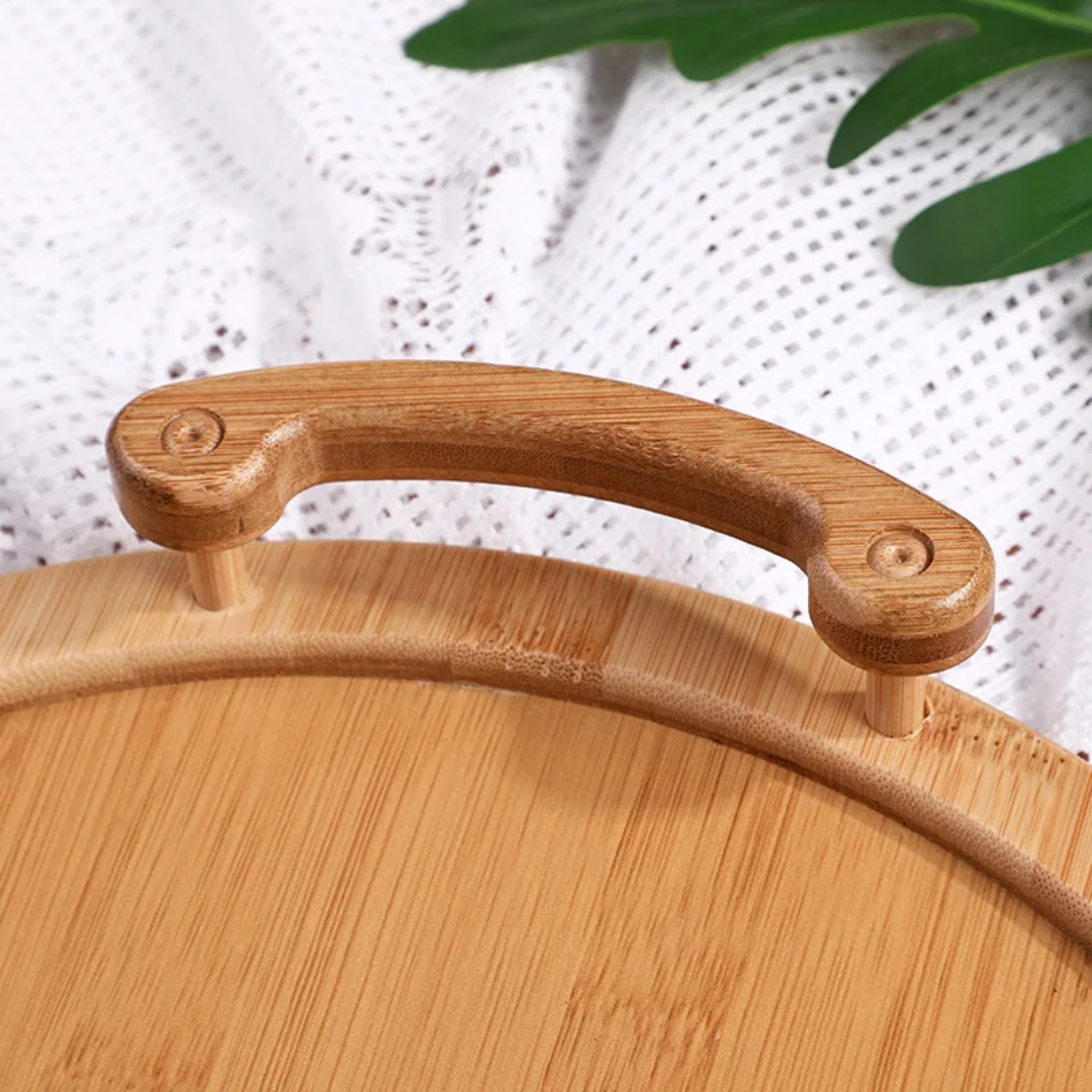Round Bamboo Tray