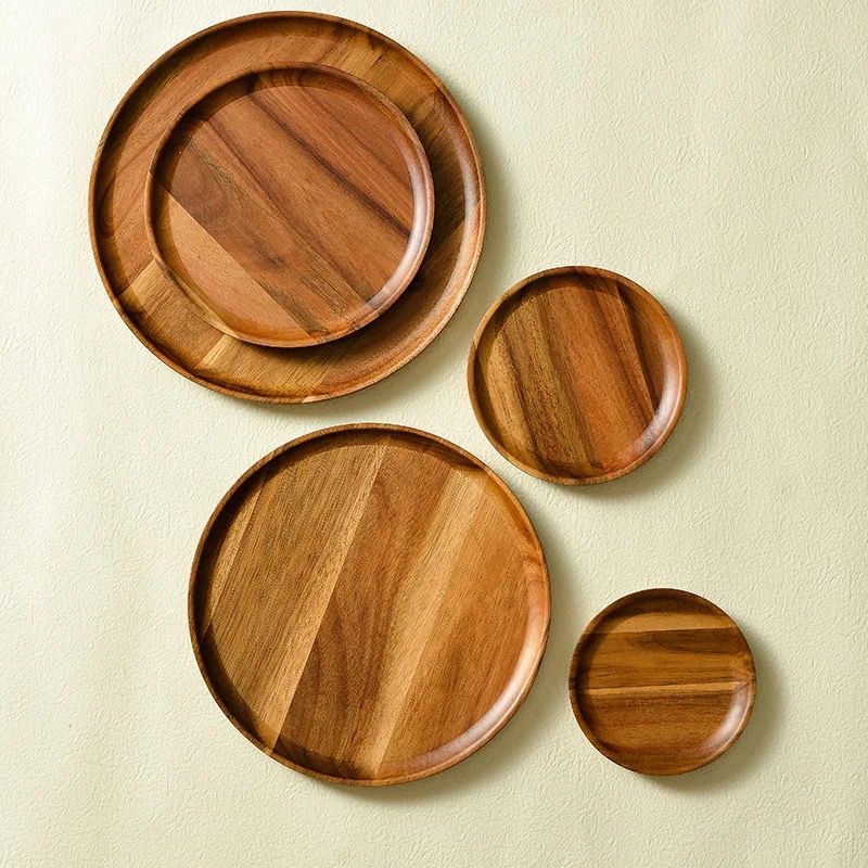 Round Bamboo Plates