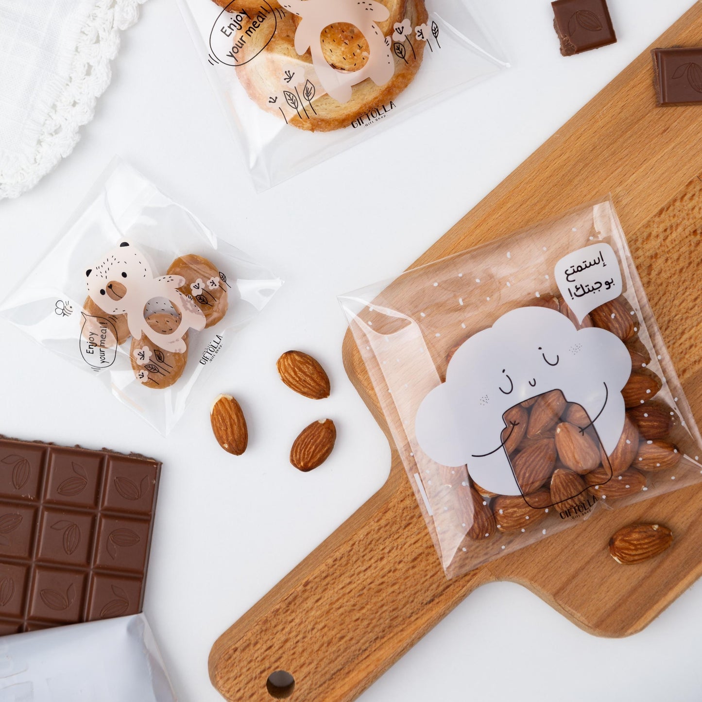 School sweets cellophane bags - 4 packs