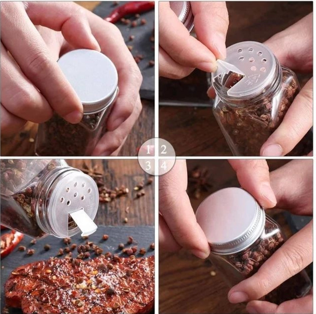 Glass Spice Jars | Stainless Steel Lids