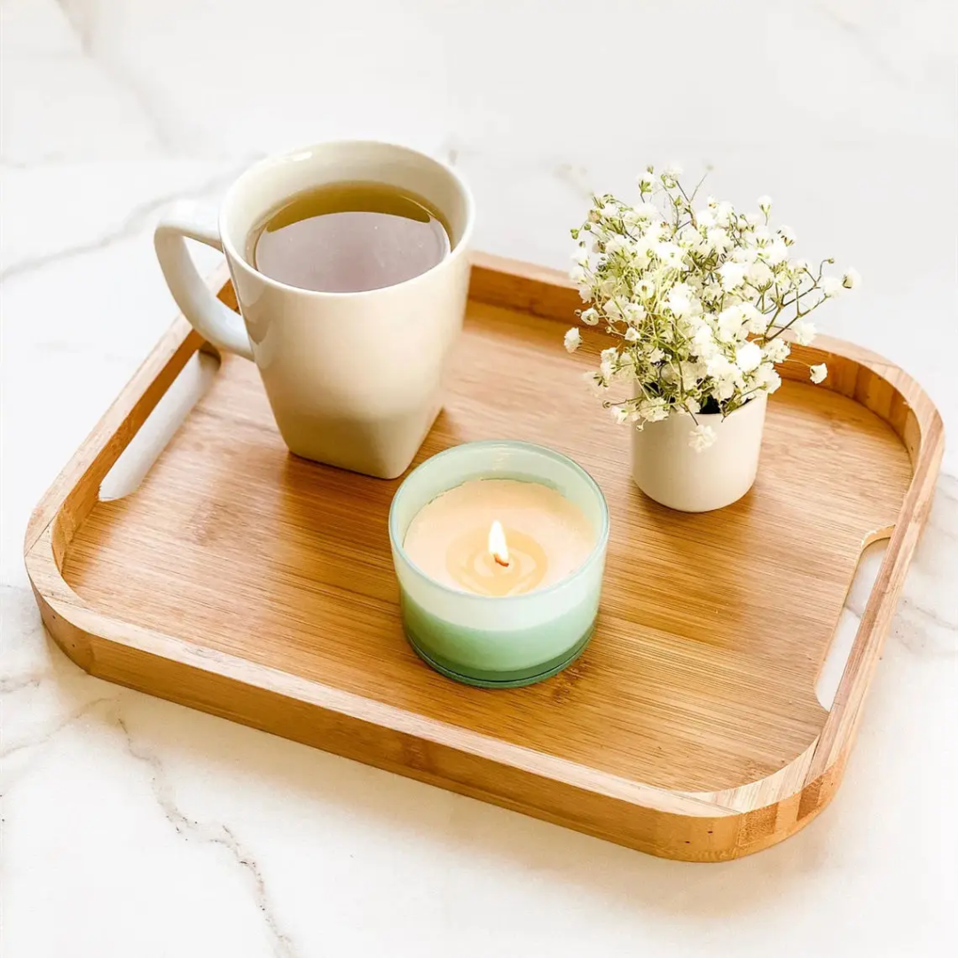 Rectangular Bamboo Trays |Set of 3