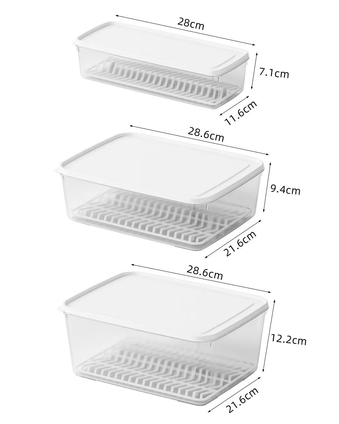 EasyDrain Storage Container| BPA Free Plastic