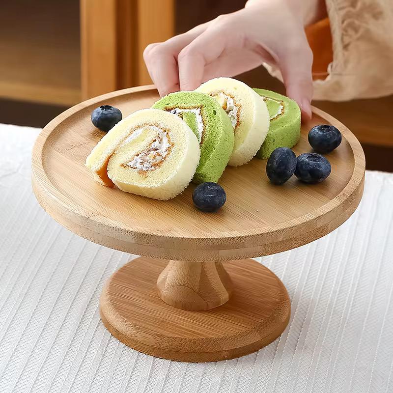 Bamboo Serving Dessert Stand