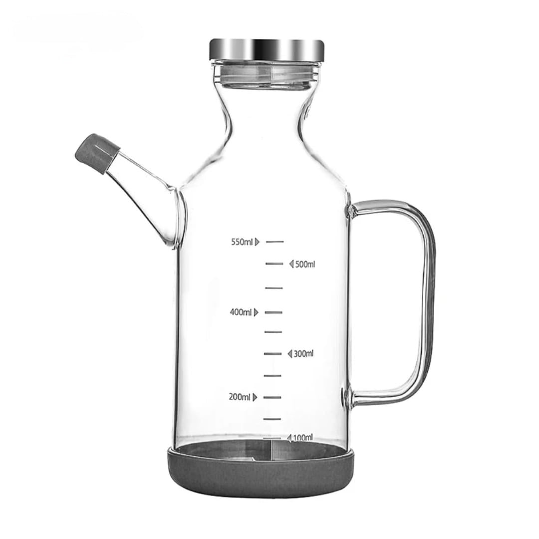 Glass Oil Dispenser | Stainless Steel Cap