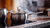 Kitchen tools and serving dishes for restaurant-style meals at home