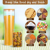 Classic Glass Food Storage Containers with Wooden Lids - view 6