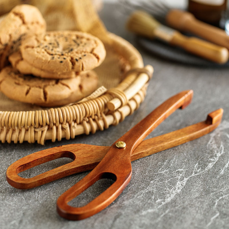 Wooden Scissor Tongs