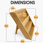 Bamboo 3-tier spice rack dimensions 25.9 x 30.5 x 38.1 cm