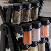 Rotating Spice Rack with 18 Glass Jars - view 4