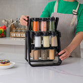 Rotating Spice Rack with 18 Glass Jars - view 5