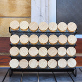 Metal Spice Rack Organizer with 28 Glass Jars - view 4