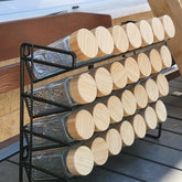Metal Spice Rack Organizer with 28 Glass Jars - view 5