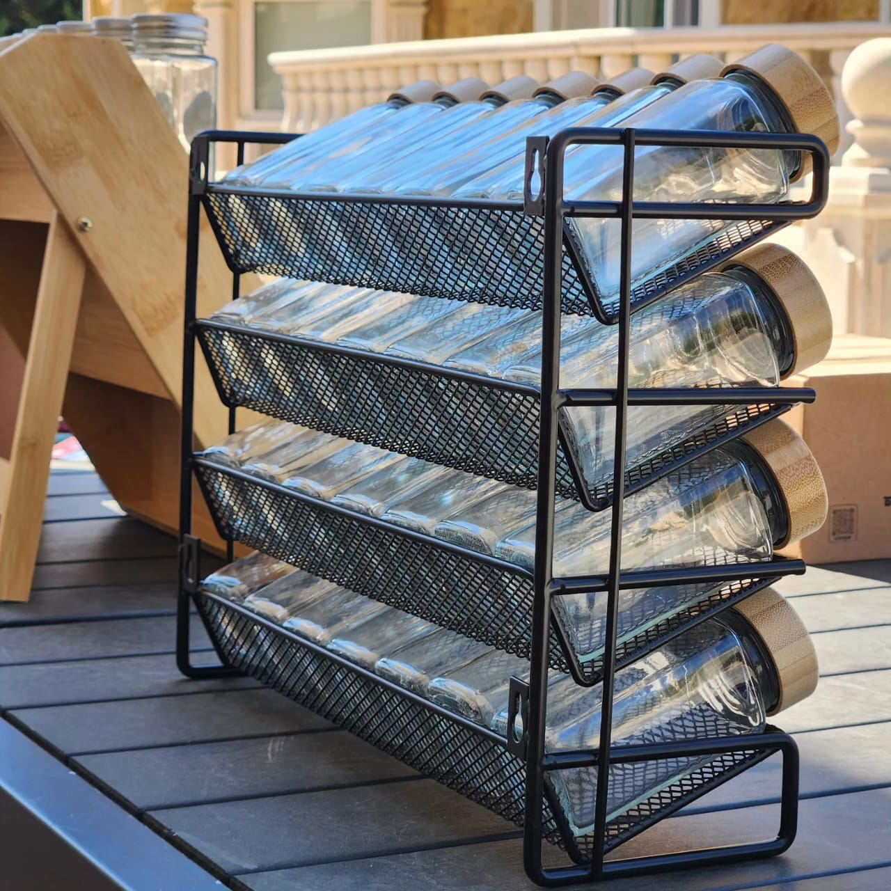 Iron Spice Rack Organizer