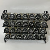 Metal Spice Rack Organizer with 28 Glass Jars - view 8