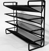 Metal Spice Rack Organizer with 28 Glass Jars - view 10