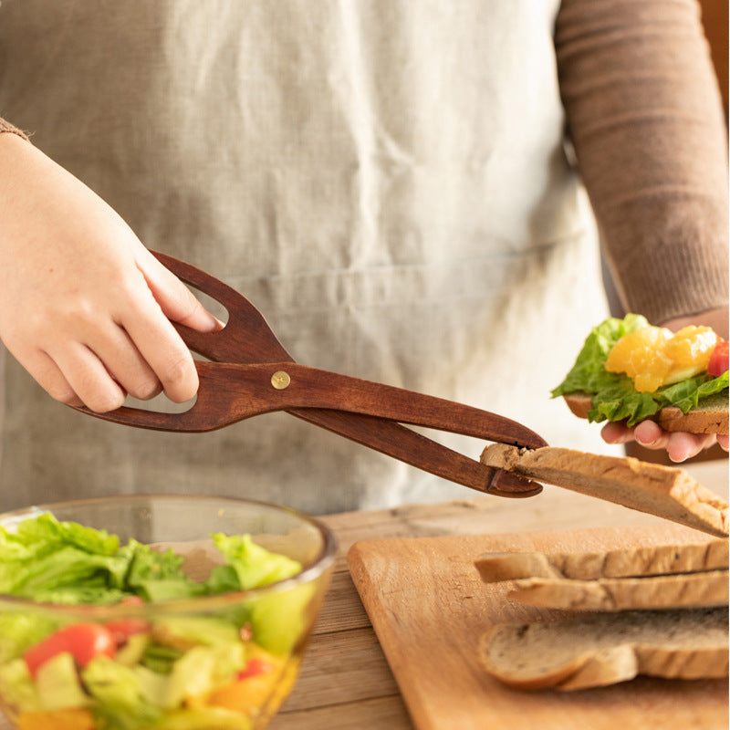 Wooden Scissor Tongs