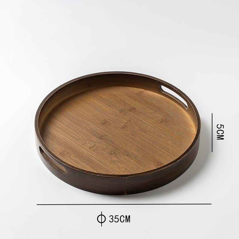 Serving Tray | Wooden | Rounded