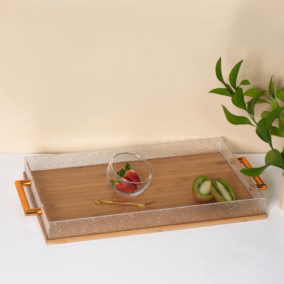 Bamboo Decorative Serving Tray