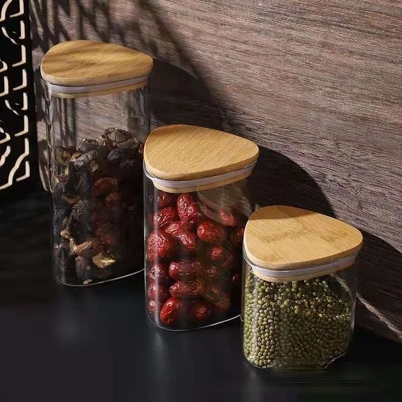 Triangle-Like Glass Containers – Kitchyquip