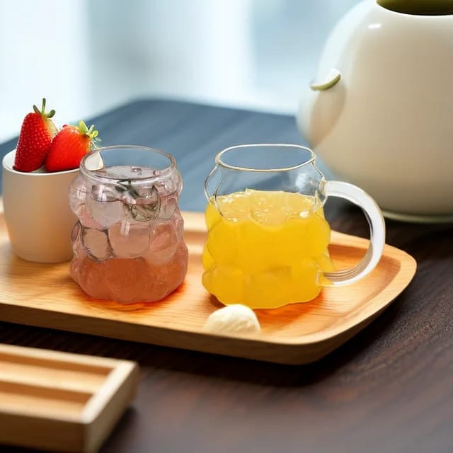 350ml Bubble Glass Mug/Cup