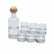 Glass Jug with Ball Lid & 6 Cups