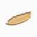 Leaf-Shaped Bamboo Serving Tray