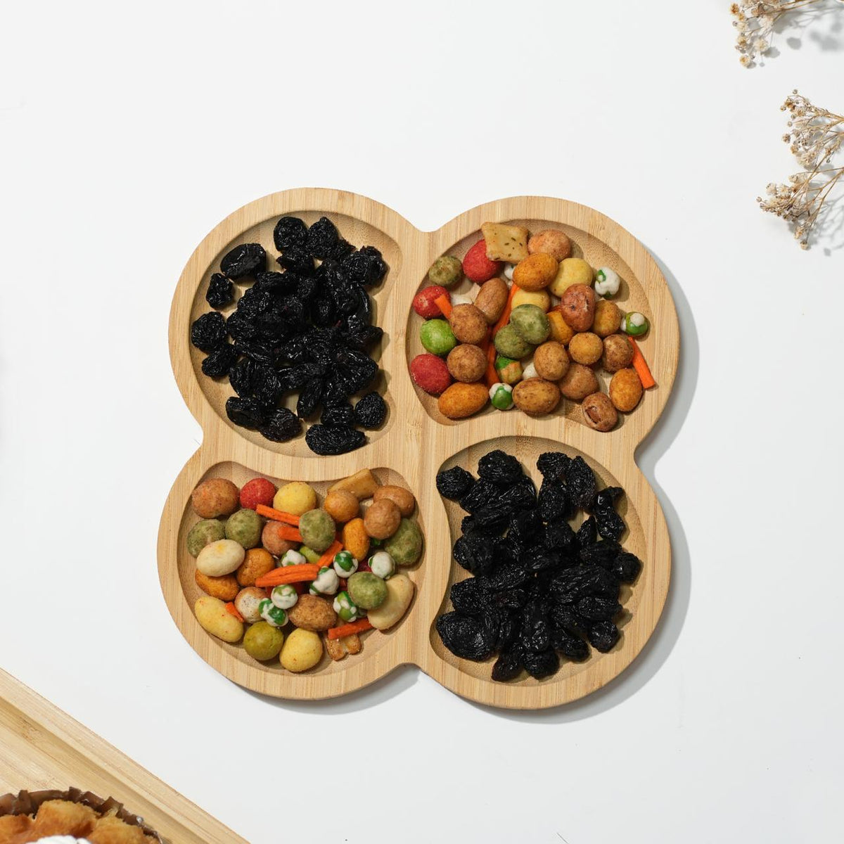 Bamboo Snack Serving Tray