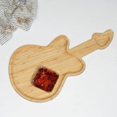 Guitar-Shaped Bamboo Serving Board - view 2