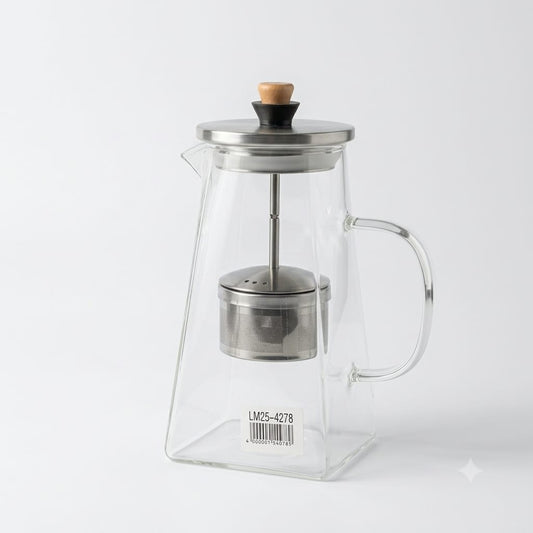 Glass Tea Jug with Stainless Steel Infuser 1.5L