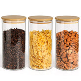Classic Glass Food Storage Containers with Wooden Lids - view 10