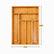 Bamboo drawer organizer dimensions 43 x 31 cm with 7 cm compartments