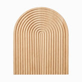 Bamboo Serving Boards - arch-shaped ribbed serving board