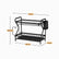 2-tier dish drying rack dimensions 53 x 25 x 38.5 cm with 44 cm base