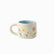 Bloom Floral Ceramic Mug, 250ml - cream mug with blue inside and painted flowers