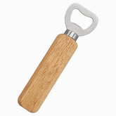 Bottle Opener - stainless steel opener with wooden handle