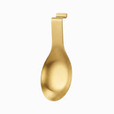 Cooking Utensil Holder - gold stainless steel spoon rest