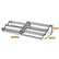 Expandable 3-tier spice rack dimensions: 32 to 64 cm wide, 23.7 cm deep, 11.3 cm high