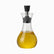 300ml round glass oil dispenser bottle with olive oil and black drip-free stopper