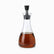 450ml glass oil dispenser bottle filled with vinegar and black stopper