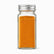 Glass spice jar 120ml with silver metal lid filled with turmeric