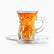 Glass Tea Cups & Saucers | Set of 12 | 130ml