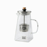 Glass Teapot with Stainless Steel Infuser, 1.5L - glass tea pot with steel lid and filter