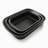 Phoenix black granite baking pans set of 3 nested, rectangular with rounded corners and grip ends