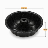 Phoenix granite bundt cake pan dimensions 26 cm diameter, 8 cm high