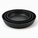 Phoenix black granite round pans set of 3 nested, no handles, speckled non-stick coating
