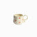 Red & Pink Butterfly Ceramic Mug - cream mug with red cherries and curly handle