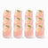 12 short curved ribbed glasses with rose-water lemonade, lemon and mint, in 3 rows