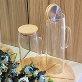 Glass Water Jug with Bamboo & Stainless Steel Lid - view 4