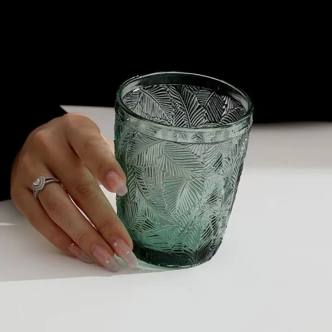 380ml Dark Green Glass Cup | 1 Dozen